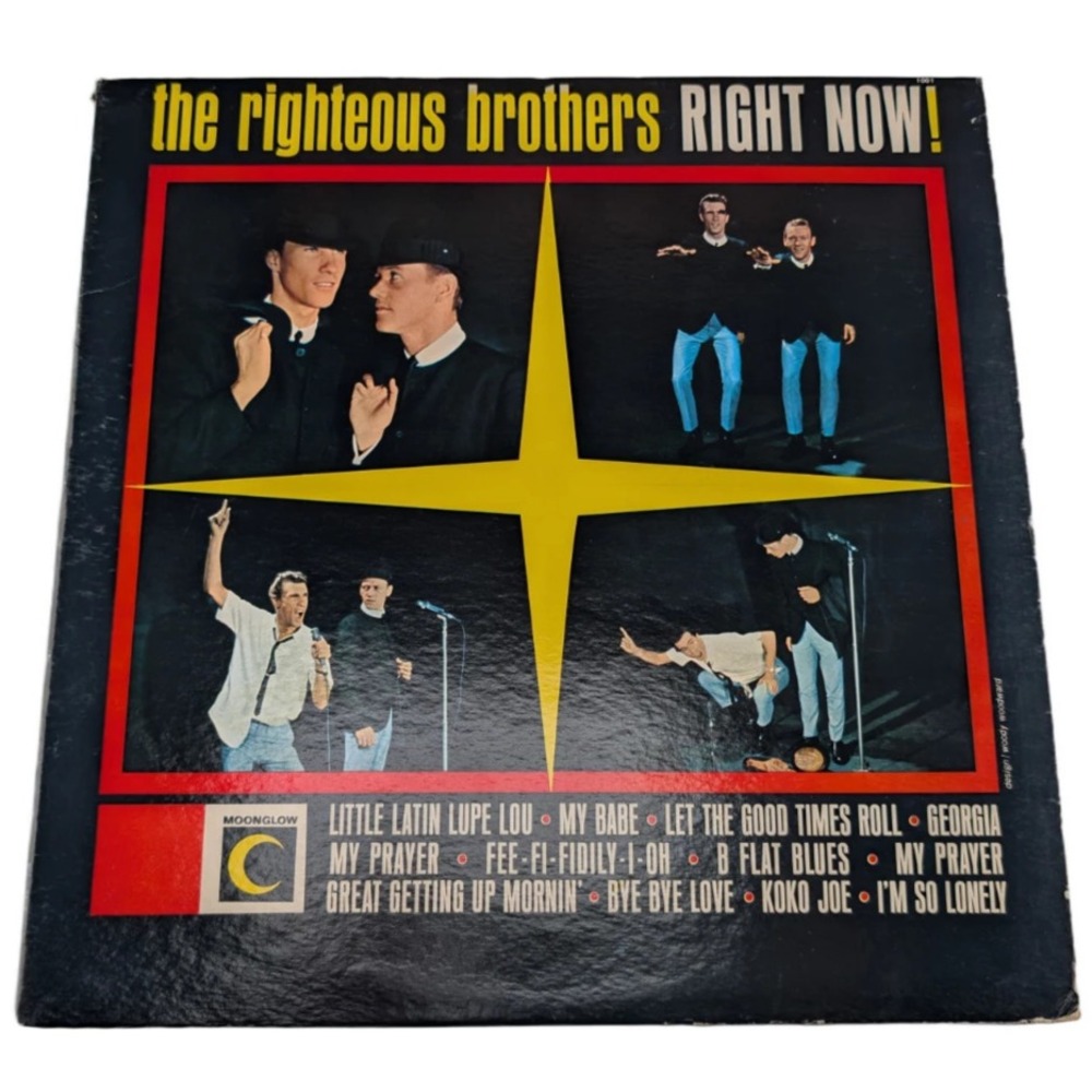 The Righteous Brothers Right Now LP Moonglow 1001 MGL-12033-C MGL-12034-C